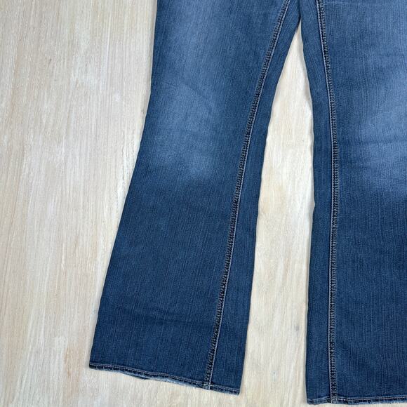 Silver Jeans Aiko Bootcut Flare Mid Rise Cowgirl Core Casual Denim Jeans 30 - Picture 5 of 16